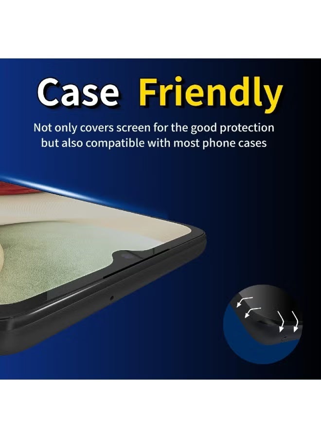 ZOOMEE [2 Pack Samsung Galaxy A12 Privacy Screen Protector,Anti-Spy Tempered Glass Film,9H Hardness,Anti-Scratch - Image 4