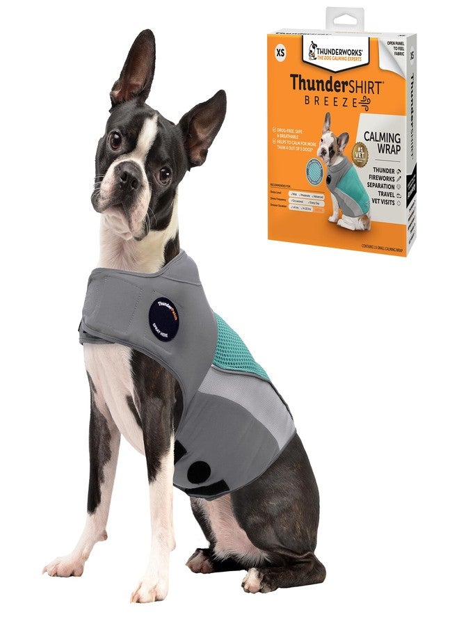 ThunderShirt Breeze for Dogs, X-Small, Aqua, Extra Breathable Mesh Fabric, Dog Anxiety Relief Vest for Every Day Stress & Calming During Thunder Storms and Fireworks - Image 1