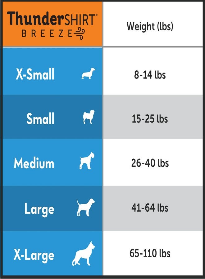 ThunderShirt Breeze for Dogs, X-Small, Aqua, Extra Breathable Mesh Fabric, Dog Anxiety Relief Vest for Every Day Stress & Calming During Thunder Storms and Fireworks - Image 3