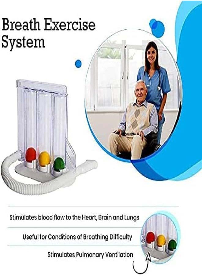 Bodycare - Breathing Trainer For Exercises - Lung Trainer 3 Chamber Device - Image 1