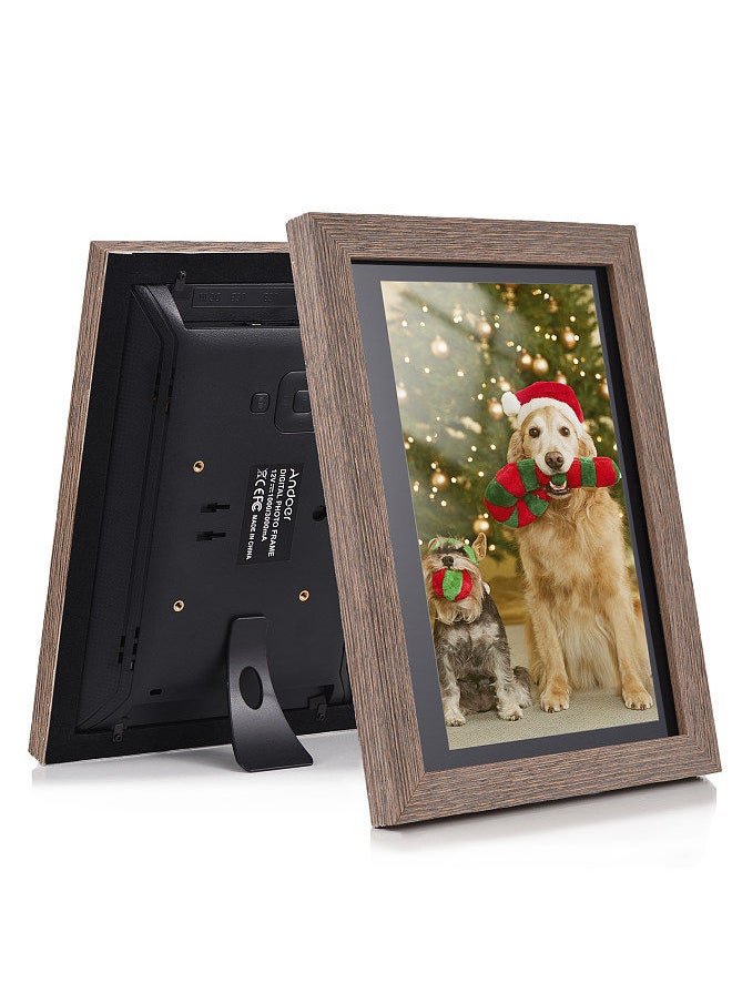 ANDOER - Andoer 10.1 Inch WiFi Digital Photo Frame Cloud Digital Picture Frame 1280*800 IPS Screen Touch Control 16GB Storage Auto Rotation Share Photos via APP with Backside Stand - Image 1