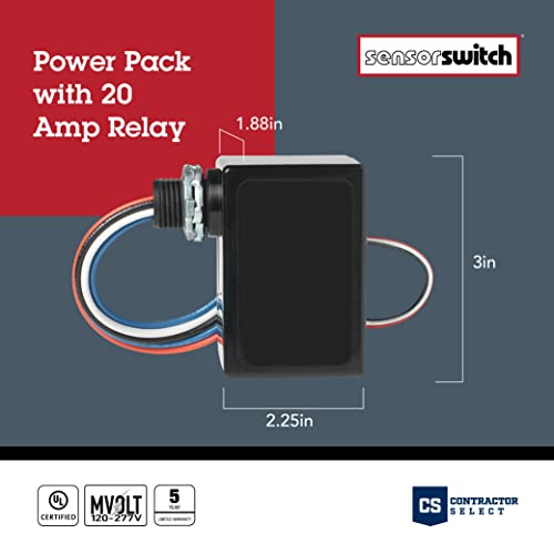 Lithonia Lighting PP20 Power Pack for Low Voltage Sensor System, Dual Voltage Transformer, Self-Contained Relay, Powers Up to 14 Sensors - Image 4