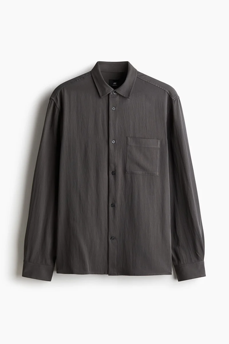 H&M Loose Fit Satin shirt