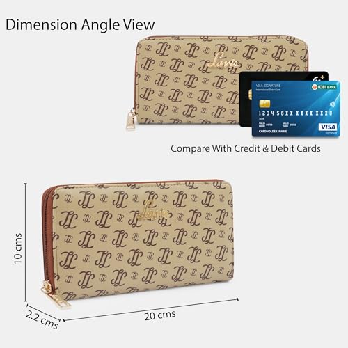 Lavie Women's Sacy Monogram LL Print Large Zip around Wallet | Ladies Purse Handbags - Image 4