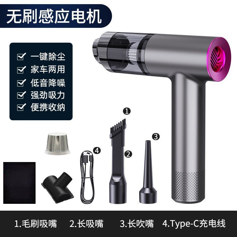 Purejoy  Portable Pet Hair Remover Car Vacuum Cleaner - Handheld Cordless Dustbuster with Strong Suction, Rechargeable, Blow & Suction Dual Function