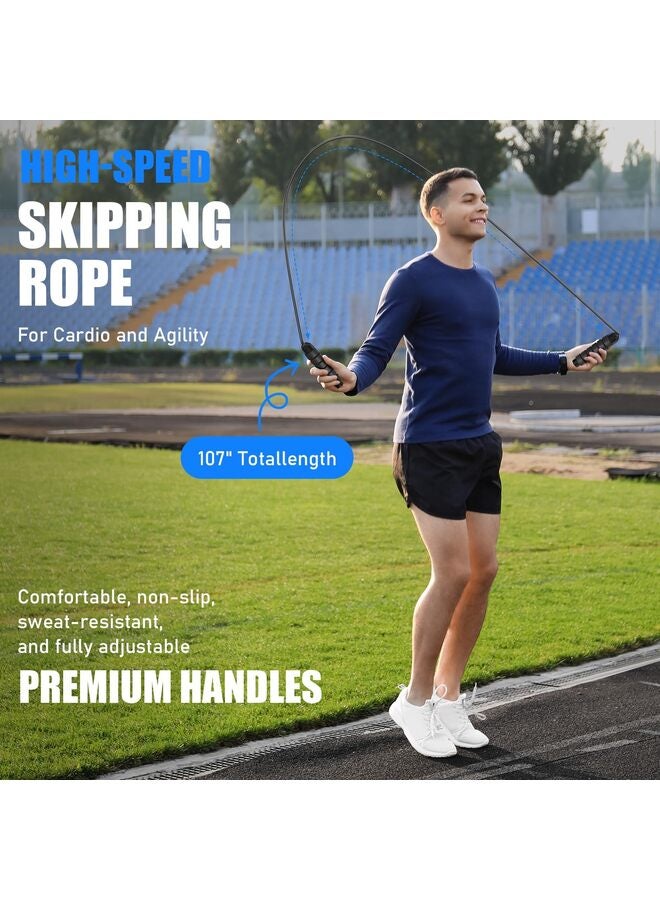 Agility Speed Training Equipment Set 20ft Speed Ladder 12 Cones 4 Adjustable Hurdles Jump Rope Parachute Ideal for Basketball Football Soccer for Youth Adults - Image 4