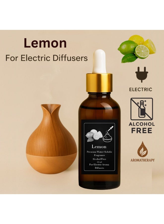 عطر الليمون مركز - ريفيل 50 مل للفواحات الكهربائية البخارية - خالٍ من الكحول - امن صحيا - مع ثبات طويل - Image 1