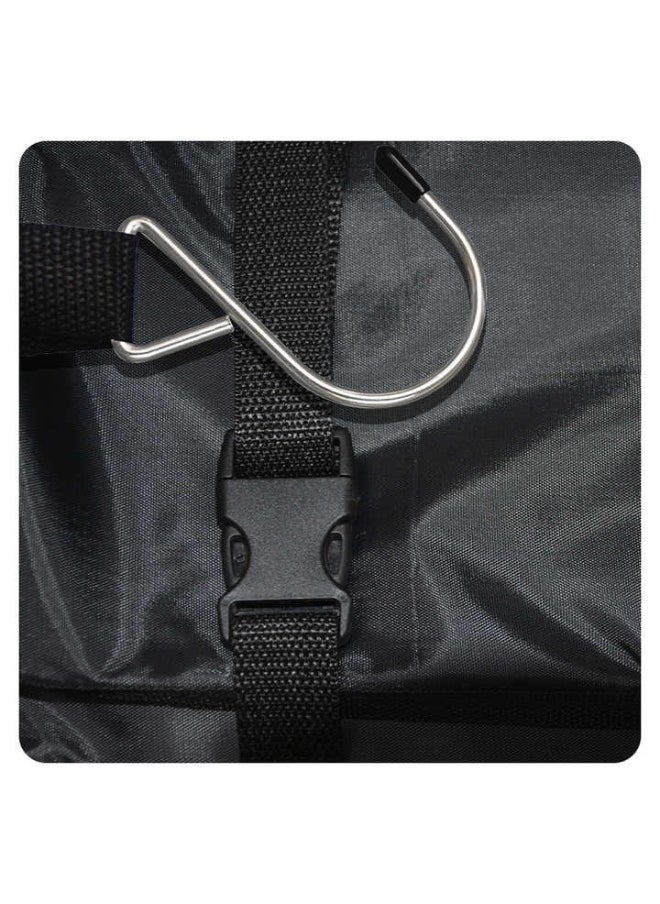 Generic Hanging Packing Cubes, Portable Closet Shelves Travel Collapsible, Compression Garment Organizer for Carry-on Luggage Suitcase with Breathable Perforated Material (Black)  - Image 5