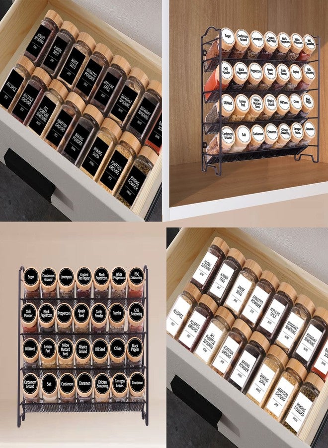 SWOMMOLY 892 Spice Jar Labels in 5 Different Types of Spice Labels with Chalk Marker Set.800 Printed Spice Labels with 92 Extra Write-on Labels Stickers for DIY, Waterproof & Tear-Resistant. - Image 4