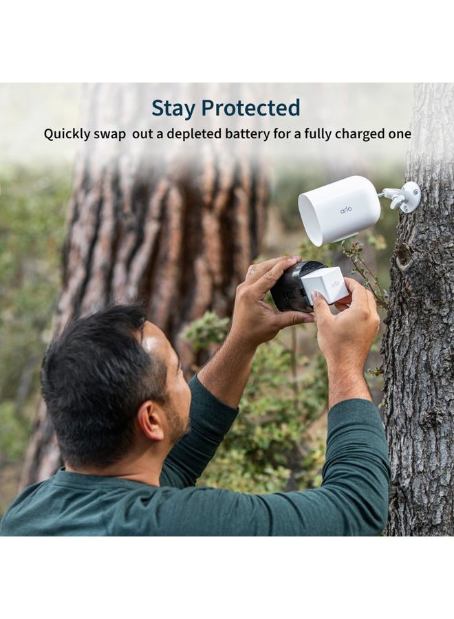 ARLO XL Rechargeable Battery - Arlo Certified Accessory - Works with Arlo Pro 3 Floodlight, Pro 4 XL, Ultra 2 XL, and Go 2 Cameras, White - VMA5420 - Image 5