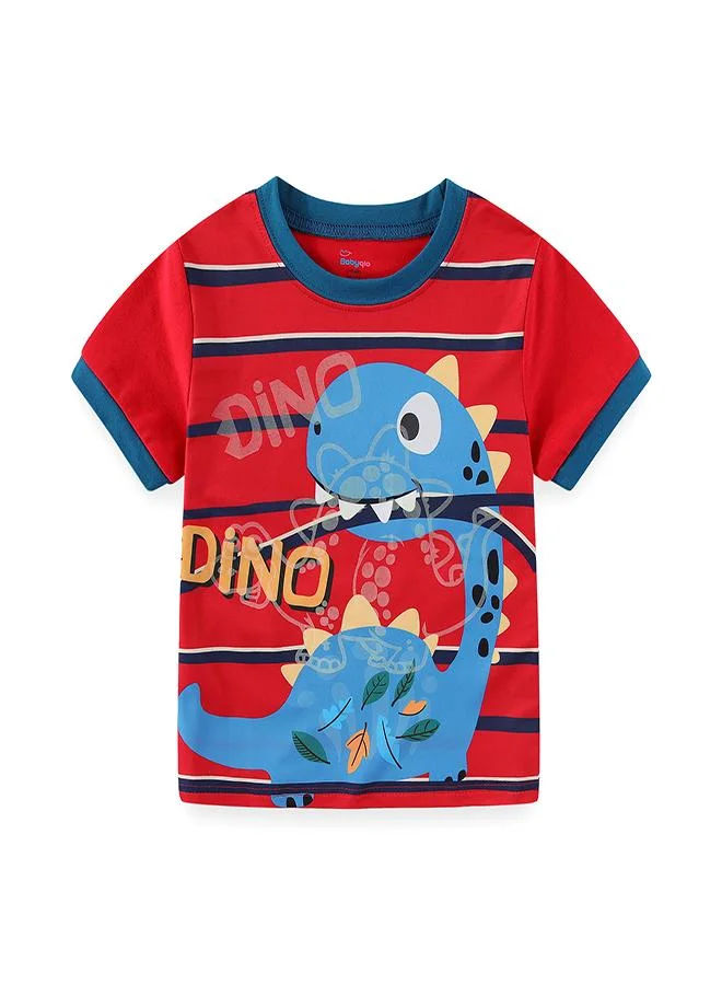 babyqlo Blue Dino’s Leafy Jungle Trek Pajama Set