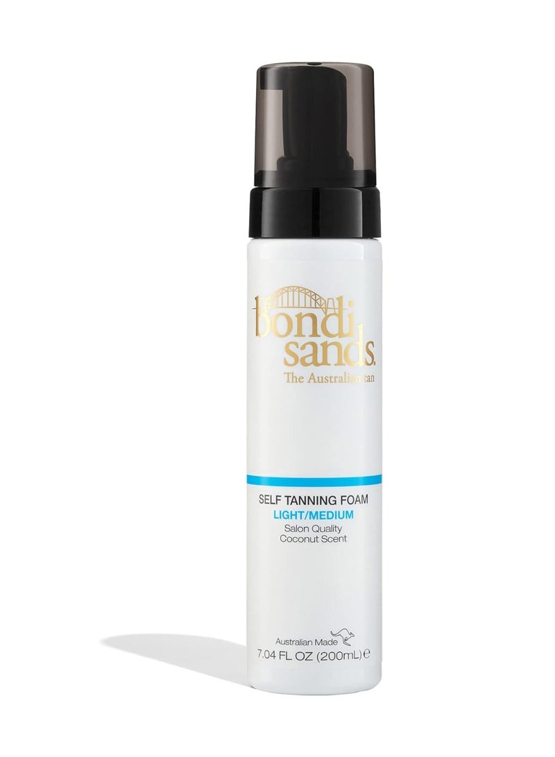 BONDI SANDS Light Medium Self Tanning Foam Lightweight Buildable Formula Gives a Sun kissed Glow for a Flawless Finish 200 mL 7 04 Oz - Image 1