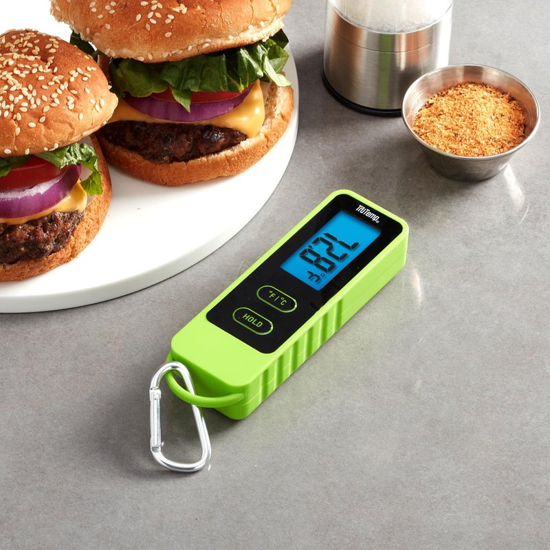 Taylor TruTemp Compact Digital Folding Meat Thermometer with Carabiner Clip for Grilling, BBQ, Kitchen, and Griddle, Kitchen Gadget Essential and Food Thermometer, Gift for Dad, Him, and Men, Green - Image 5
