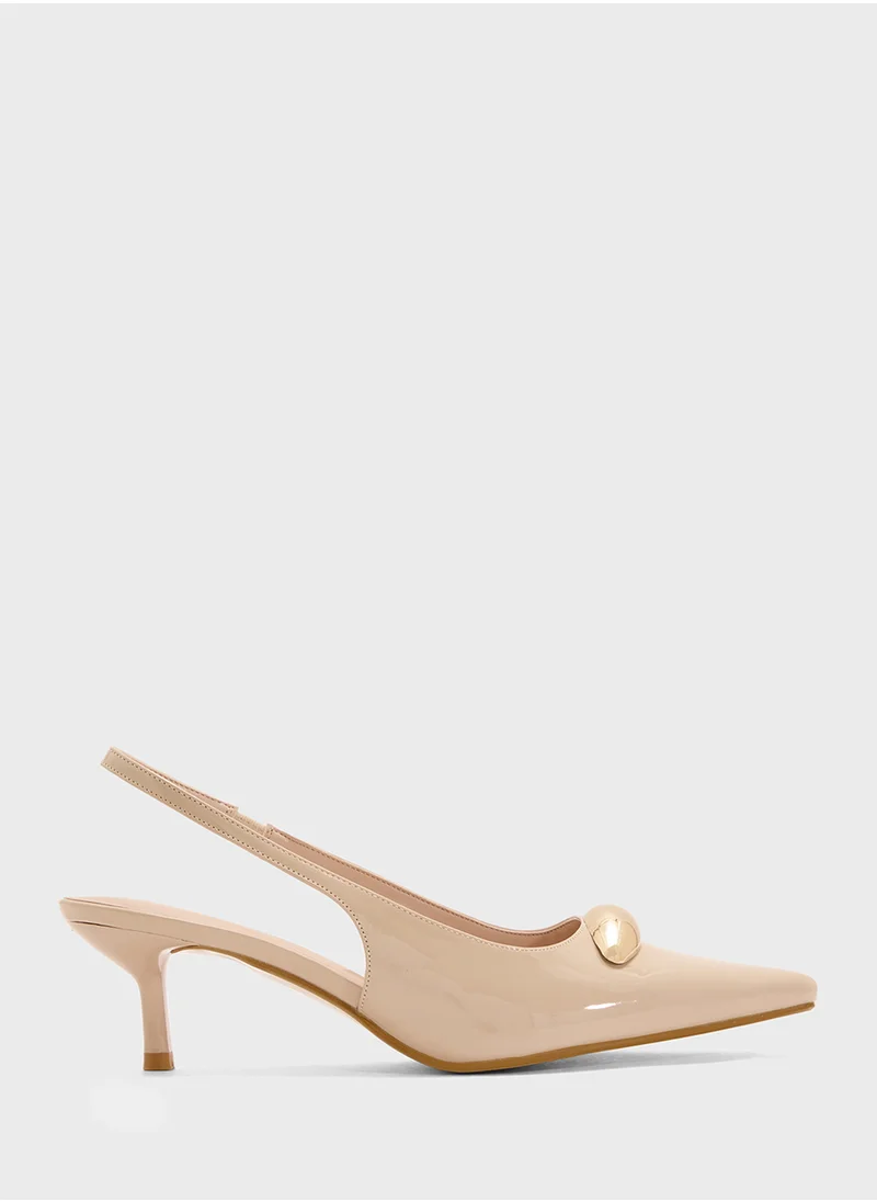 بيتك ستيبس Pointed Sling Back Pump