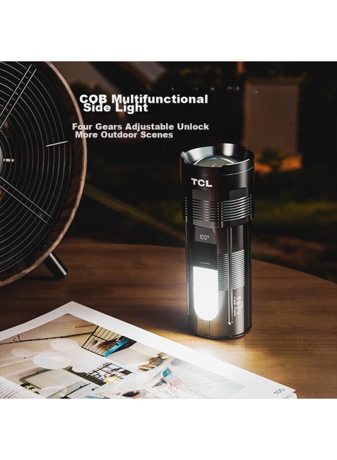 TCL Tclt1000 Flashlight, High Brightness, Long Battery Life, Outdoor Survival, Ultra-bright Long-range Beam, 5-12 Hour Runtime  - Image 3