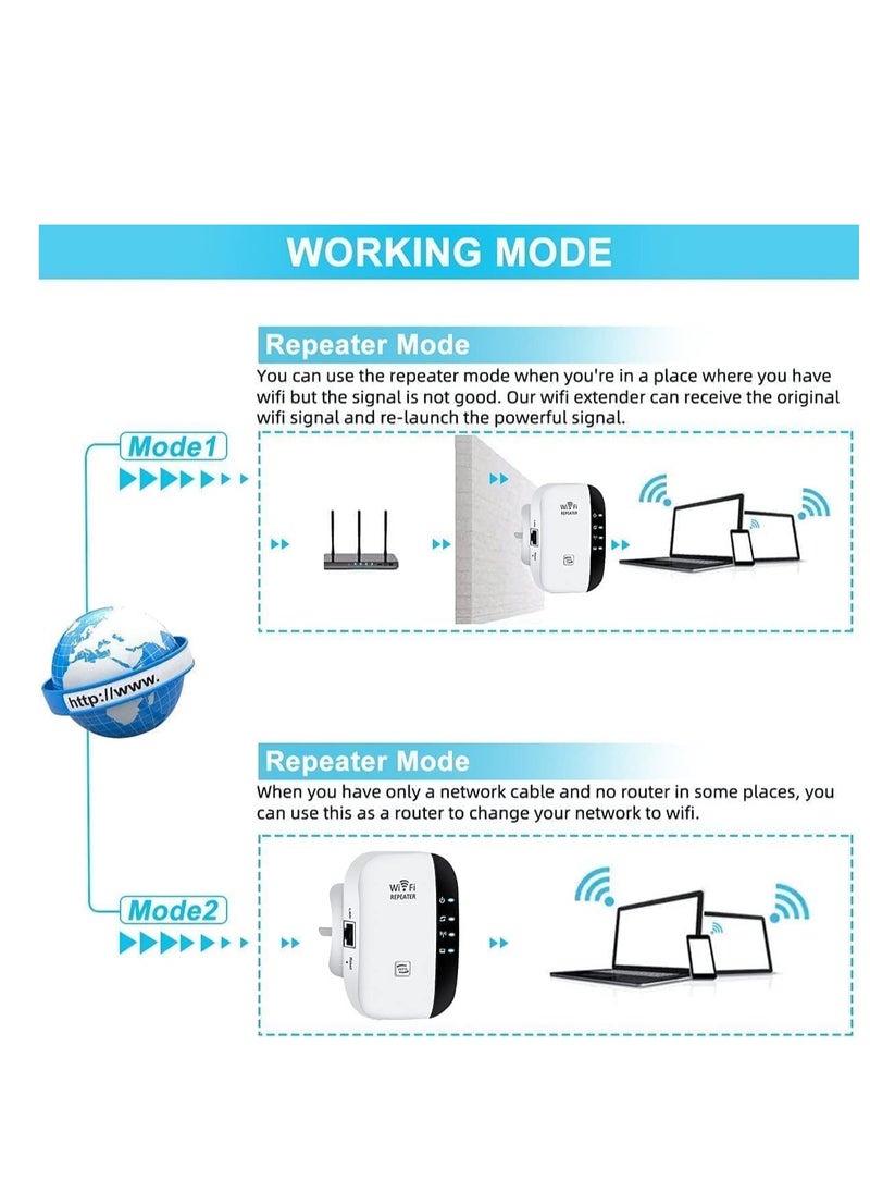 نجم مخلص موسع نطاق Wi-Fi عالمي أبيض  - Image 3