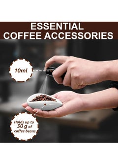 ELFSA Coffee Bean tray and RDT Spray Bottle and Spoon 3-Piece Set, Coffee Bar Accessories, Ceramic Dosing Vessel, Single Dose Measuring Tray Kit, Coffee Lover Gift  - Image 3
