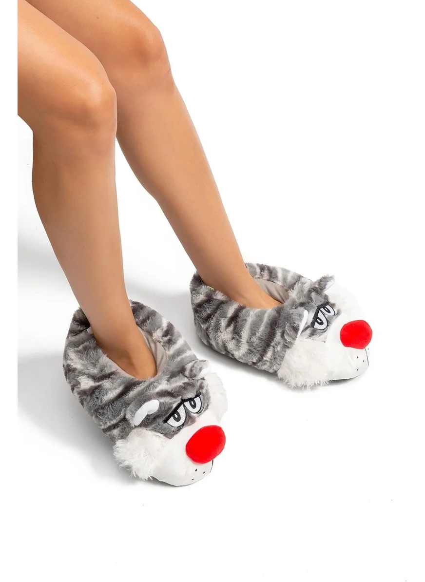 Twigy Silvo Women's Animal Slippers Gray 36/41 EE0526