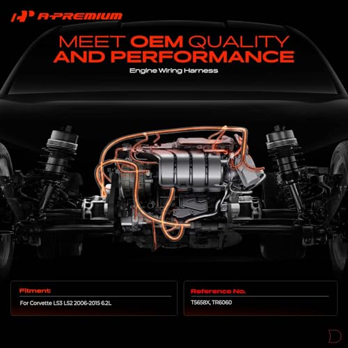 A-Premium APremium Engine Wiring Harness Compatible with 20062015 LS3 LS2 62L Standalone Harness T56 58X TR6060 - Image 3
