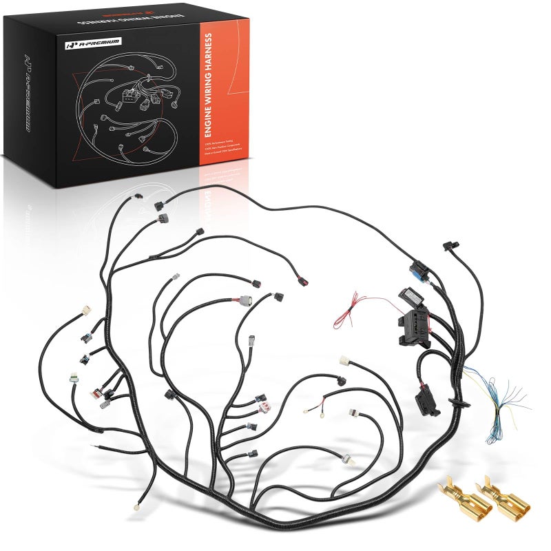 A-Premium APremium Engine Wiring Harness Compatible with 20062015 LS3 LS2 62L Standalone Harness T56 58X TR6060 - Image 2