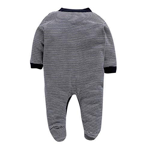 EIO 100% Cotton Baby Rompers Sleepsuits Jumpsuits Night Suits for Newborn Baby Boys & Girls | Soft Infant Bodysuit | Pack of 3 Kids Rompers - Image 3