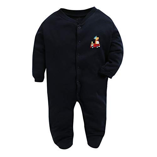 EIO 100% Cotton Baby Rompers Sleepsuits Jumpsuits Night Suits for Newborn Baby Boys & Girls | Soft Infant Bodysuit | Pack of 3 Kids Rompers - Image 2