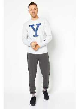 Champion Men Sportswear Fit Long Sleeves Outdoor Sweatshirt, Grey  - Image 2