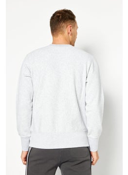 Champion Men Sportswear Fit Long Sleeves Outdoor Sweatshirt, Grey  - Image 4