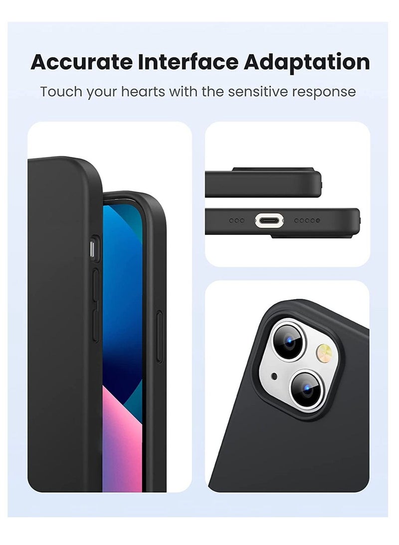 DUSALA Silicone Protective Case for iPhone 13 Case 6.1inch Soft Liquid Gel Rubber Cover Shockproof Bumper Anti-Scratch Anti-Fingerprint Anti-Drop Slim Thin Cover Compatible for iPhone 13 - Image 5
