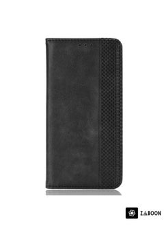 Generic For OPPO F19 Pro+ 5G Magnetic Buckle Retro Crazy Horse Texture Horizontal Flip Leather Case with Holder & Card Slots & Photo Frame(Black)  - Image 2
