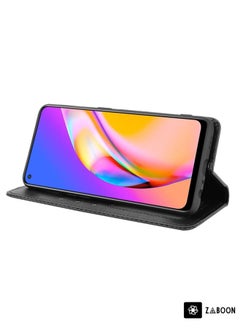 Generic For OPPO F19 Pro+ 5G Magnetic Buckle Retro Crazy Horse Texture Horizontal Flip Leather Case with Holder & Card Slots & Photo Frame(Black)  - Image 4
