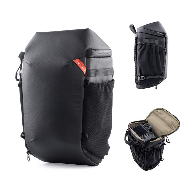 PGYTECH Camera Top Loader DSLRSLRMirrorless Cameras and Lenses with Adjustable Shoulder Strap Expandable Organizing Pockets for NikonCanonSony Mirrorless Cameras Waterproof - Image 2