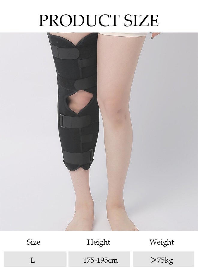 دونيسو مثبت مفصل الركبة حزام 1 / 4 مثبت ، معدات واقية لكسر الركبة 1 / 4 Œ مع أحزمة كتف ، حزام سحري قابل للتعديل 1 / 4 Œ قابل للتعديل وتنفس - 1 / 4 Œ للتعافي بعد الجراحة - Image 2