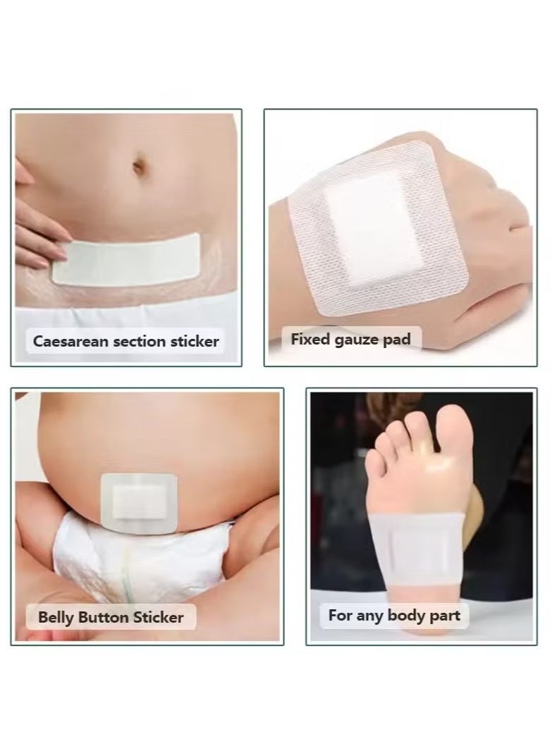 OMEVE Surgin Pore Waterproof Non-Woven Sterile Self Adhesive Wound Dressing, 10pcs  - Image 2