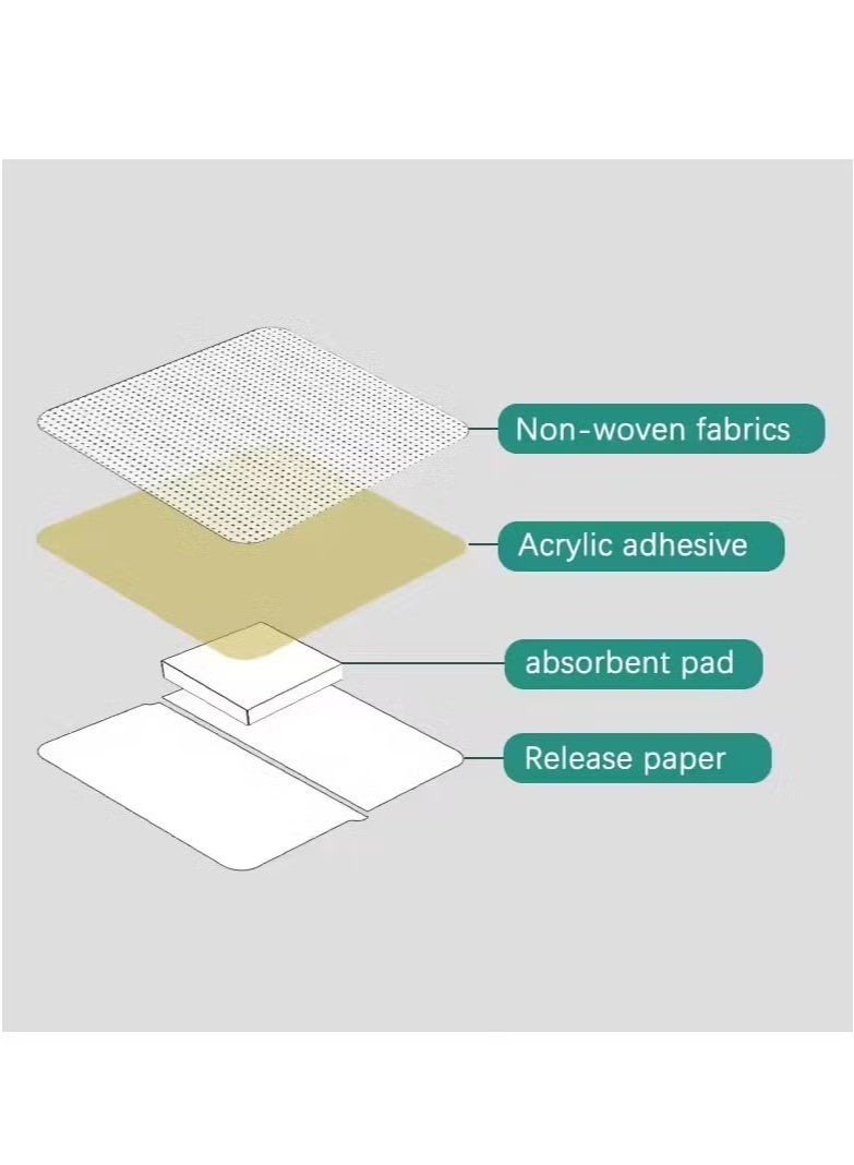 OMEVE Surgin Pore Waterproof Non-Woven Sterile Self Adhesive Wound Dressing, 10pcs  - Image 5