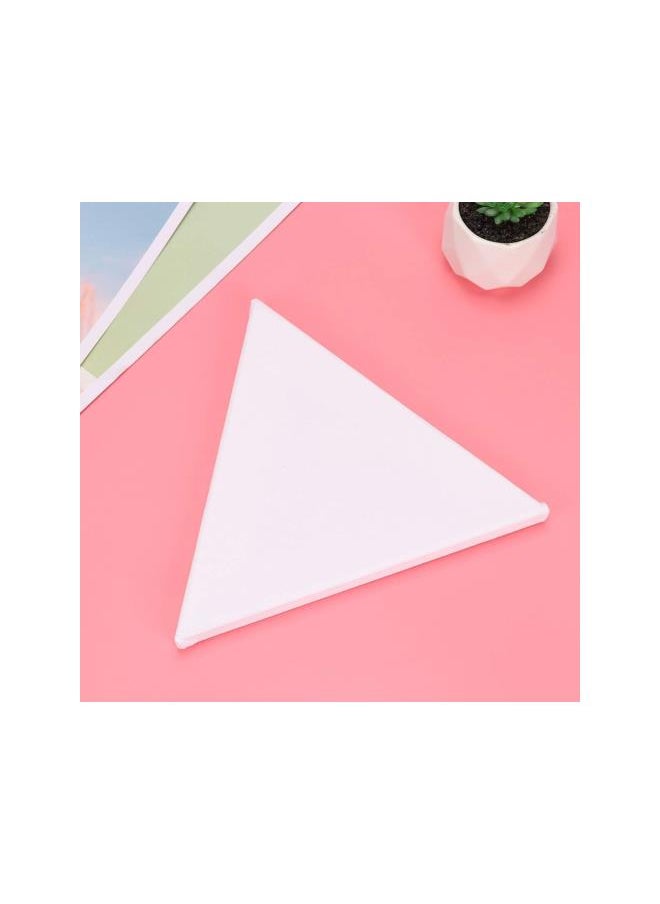 2PCS Canvas Stretched Triangle Artist Canvas White Blank Irregular Frame Canvas Panels Artist Canvas Boards for Painting 20cm