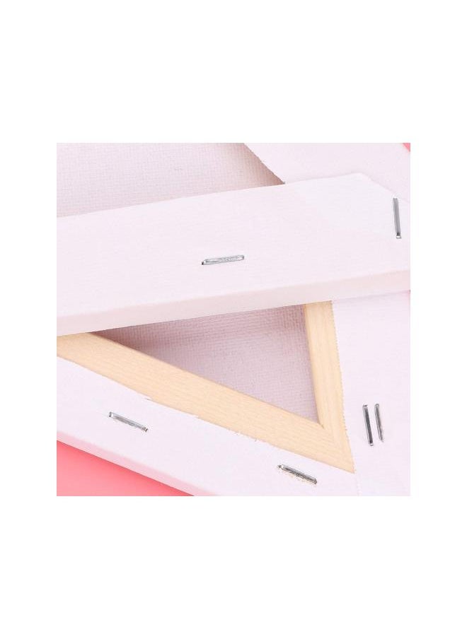 2PCS Canvas Stretched Triangle Artist Canvas White Blank Irregular Frame Canvas Panels Artist Canvas Boards for Painting 20cm