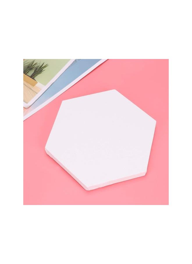 2PCS Canvas Stretched Triangle Artist Canvas White Blank Irregular Frame Canvas Panels Artist Canvas Boards for Painting 20cm