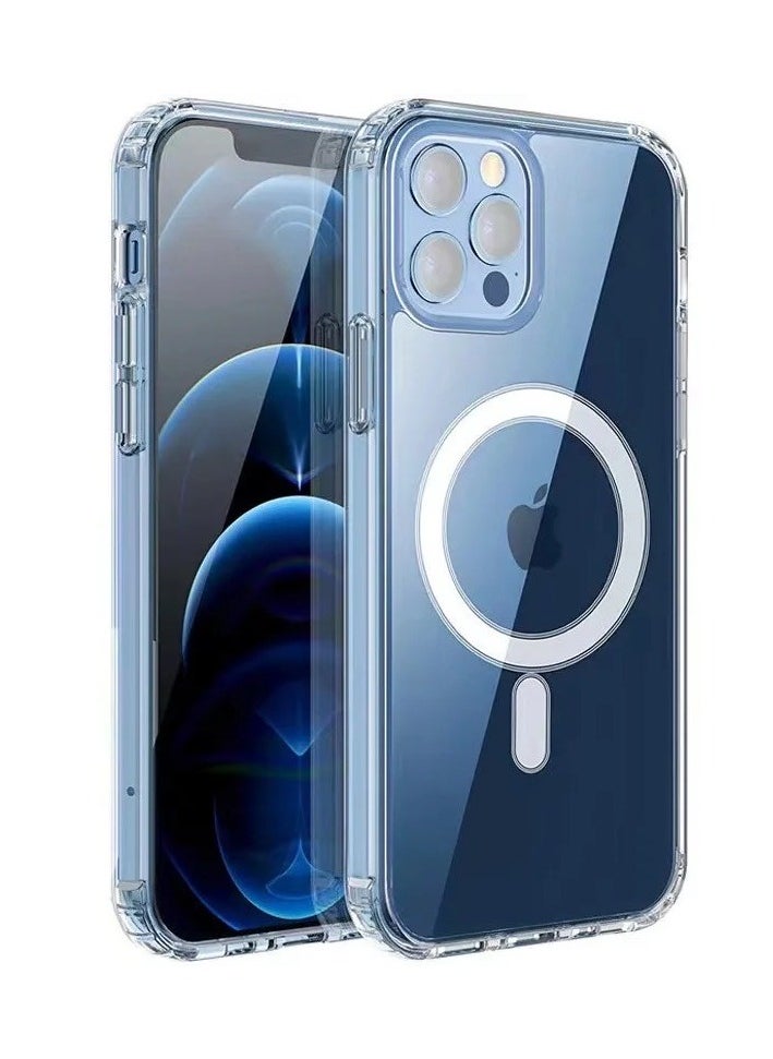Generic Magnetic Case for iPhone 16 Compatible with MagSafe, Shockproof Bumper Cover with Matte Solid Color TPU Frame, Anti-Scratch Clear Back  - Image 1