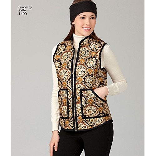 Simplicity Patterns US1499H5 Misses Vest and Headband, Size 6/8/10/12/14 - Image 2