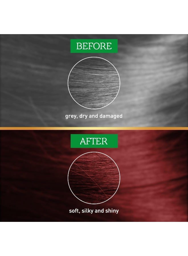 Vatika Henna Hair Color Burgundy 6 x 10 g - Image 3