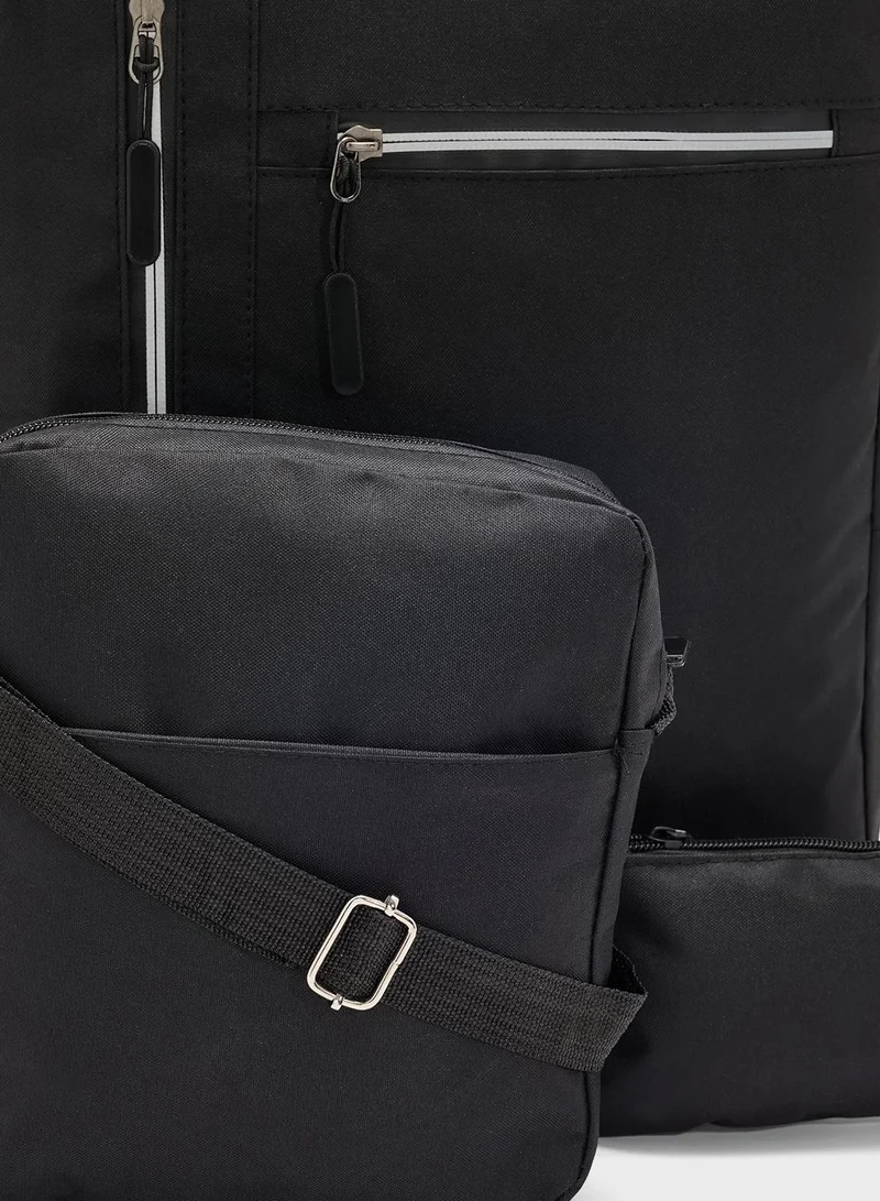 Seventy Five Set Of 3 Backpack, Messenger And Pouch