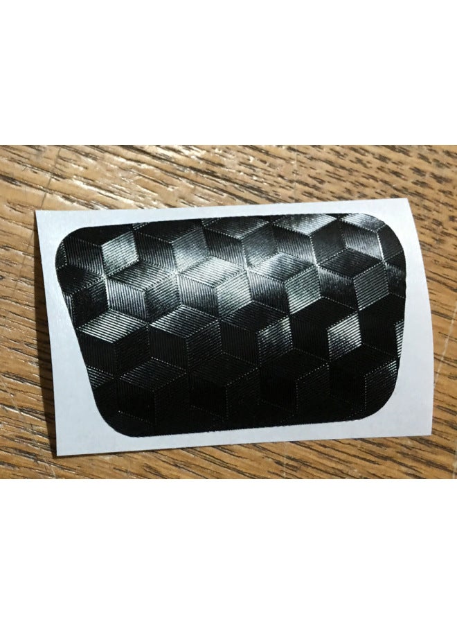 general Ps5 Pad Skin Sticker Handle Sticker Middle Film Touch Pad Protector Carbon Fibe-Color:Black Plaid - Image 1