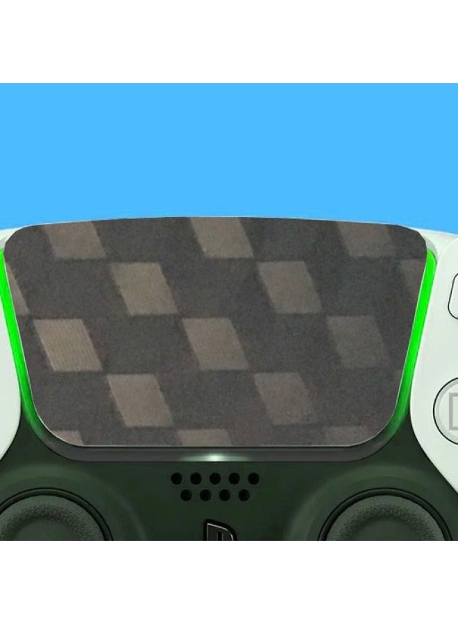 general Ps5 Pad Skin Sticker Handle Sticker Middle Film Touch Pad Protector Carbon Fibe-Color:Black Plaid - Image 3