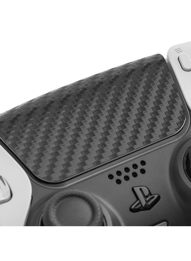 general Ps5 Pad Skin Sticker Handle Sticker Middle Film Touch Pad Protector Carbon Fibe-Color:Black Plaid - Image 2