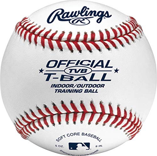 Rawlings | Official T-Balls | TVB | Youth/6u | Bucket | 12 Count | Sponge Rubber Core | Indoor/Outdoor White - Image 2