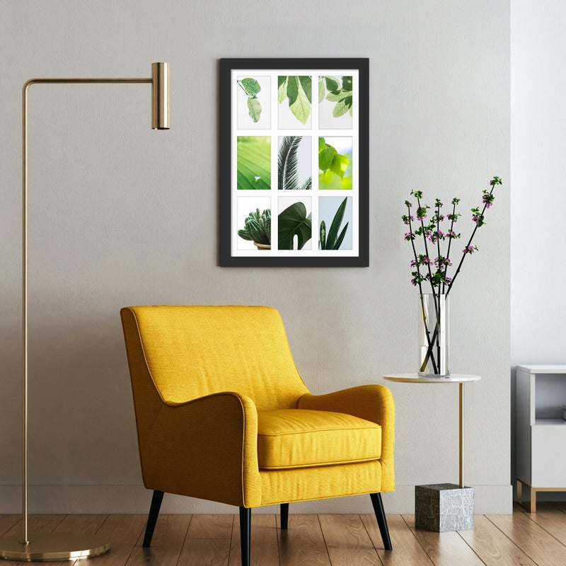 DUENPY 13x19 Collage Picture Frame 4x6 Picture Frames Collage Wall Decor Displays Nine 4x6 inch Photos Available Horizontal Wall Mounting Display and Vertical Black - Image 5
