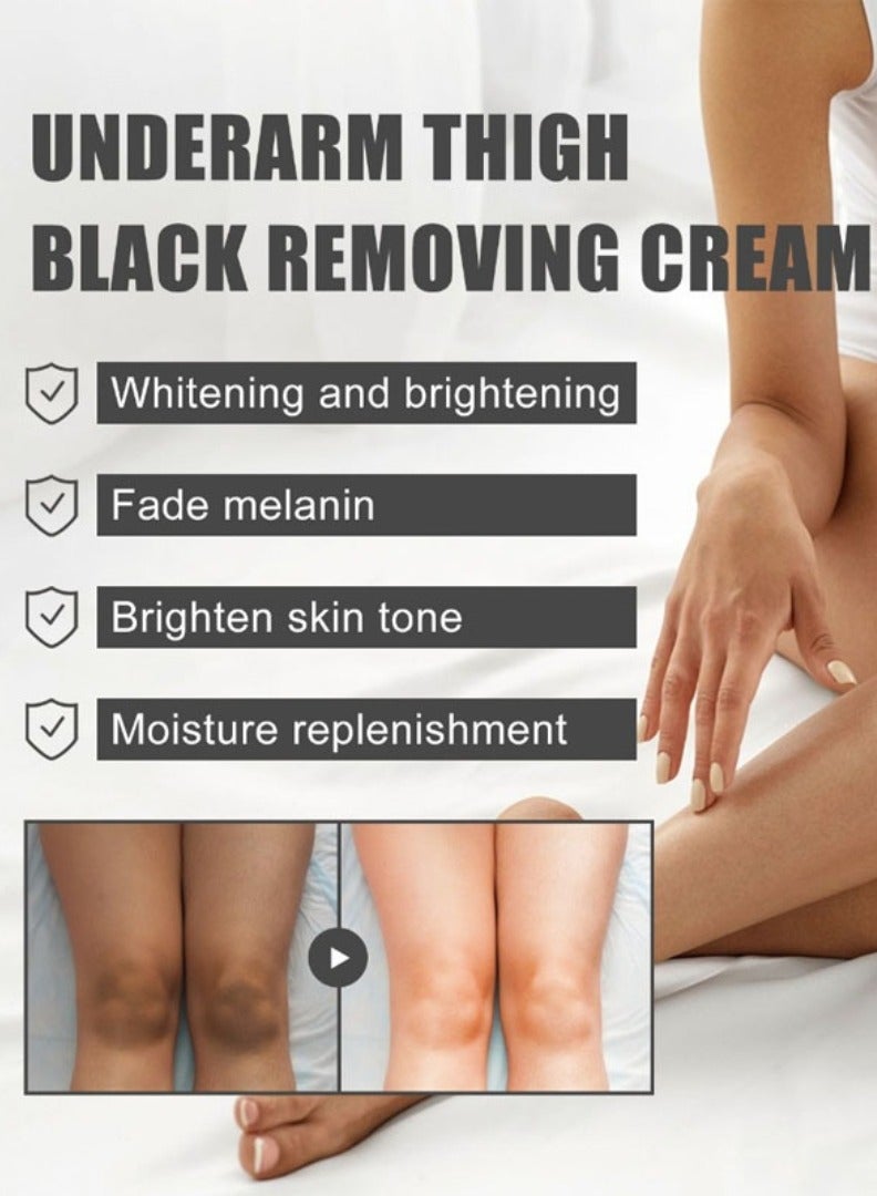 YOUBUY 60ml Snow Bleach Cream Whitening Brightening Cream for Underarm Armpit Knee Elbow Thigh Joint Intimate Parts Moisturizing Repair Dark Spot Corrector Lotion Intimate Area Bleaching Cream - Image 2