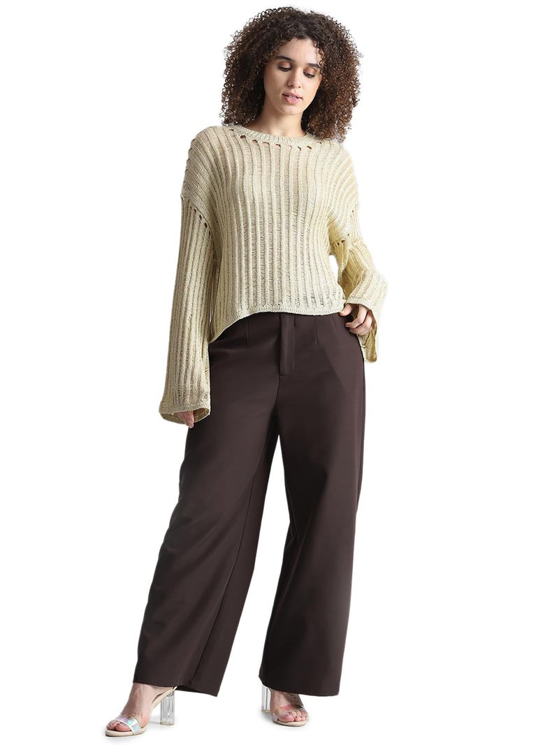 ONLY Beige Knitted Pullover - Image 1