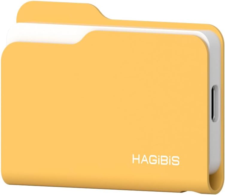 Hagibis SSD Enclosure, Folder Style USB 3.2 Gen2 10Gbps to NVMe PCI-E M.2 SSD Case, M.2 External Hard Drive Enclosure for MacBook Laptop iPad Android iPhone 17 Pro Max (Yellow only 2230) - Image 1